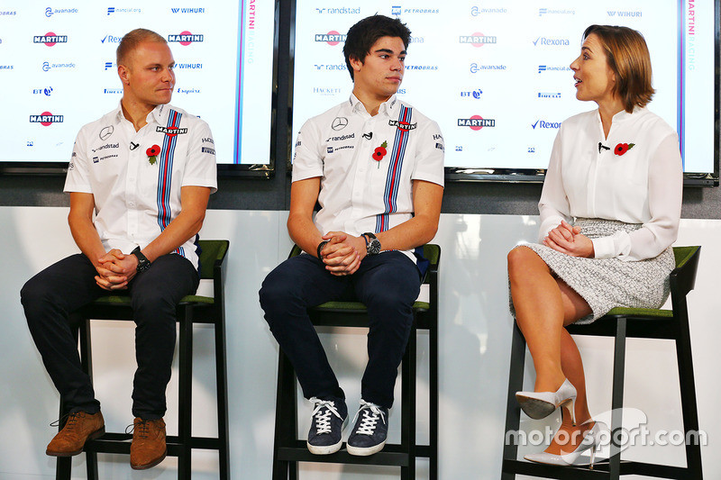 Valtteri Bottas, Lance Stroll, Claire Williams, Williams Deputy Team Principal