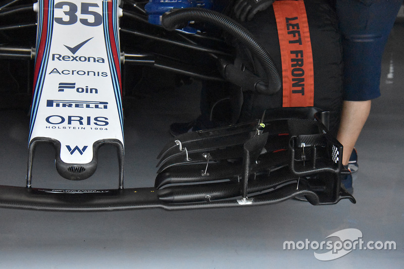 Williams FW41 front wing detail