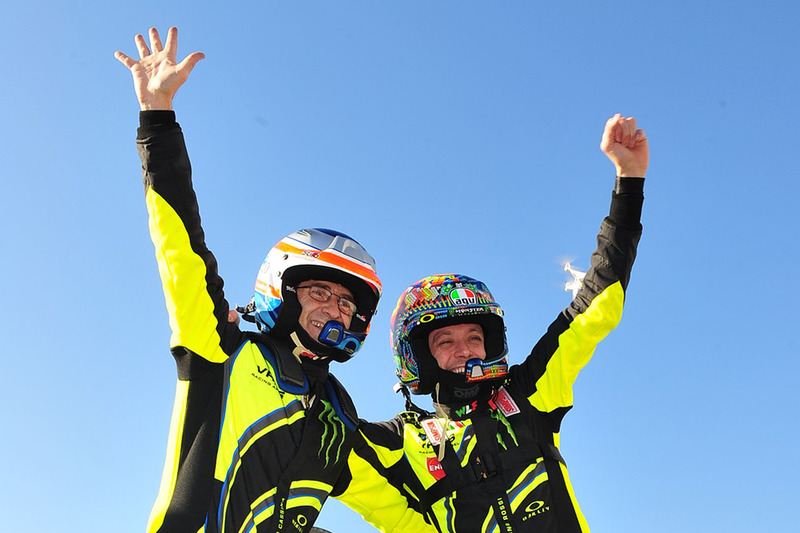 Winners Valentino Rossi, Carlo Cassina, Ford Fiesta WRC