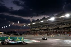 Valtteri Bottas, Mercedes-Benz F1 W08  leads Lewis Hamilton, Mercedes-Benz F1 W08