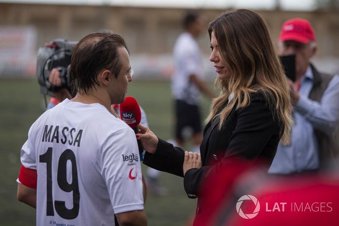 Felipe Massa habla con Federica Masolin, Sky Italia