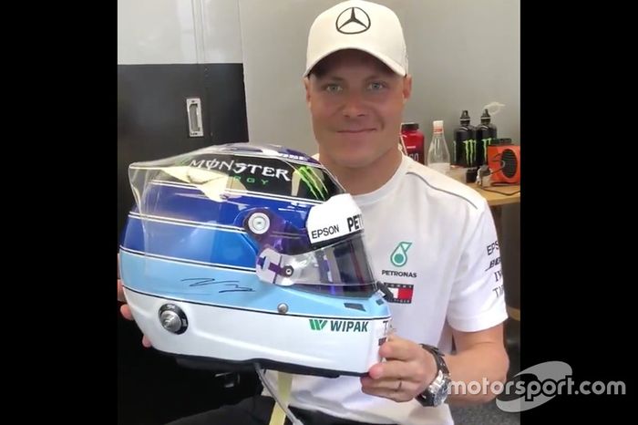 Casco especial para el GP de Mónaco de Valtteri Bottas, Mercedes-AMG F1