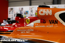 A McLaren, Ferrari and Renault on the F1 Racing Stand