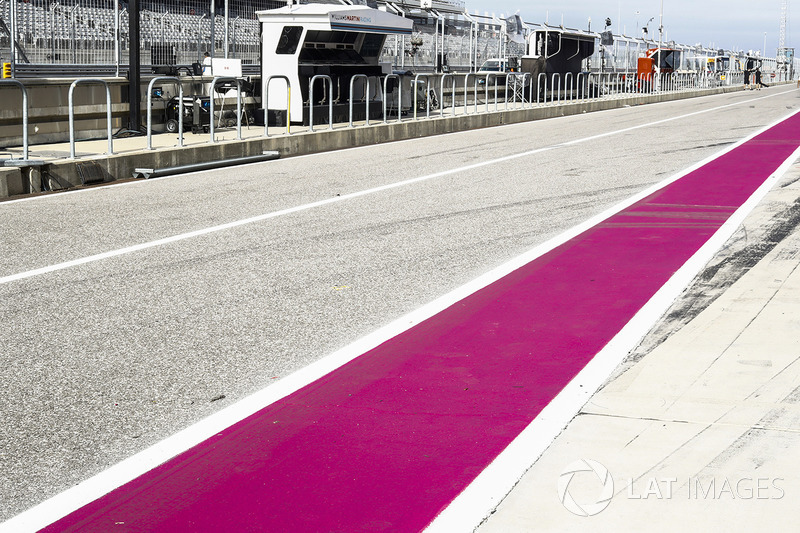 The pit lane