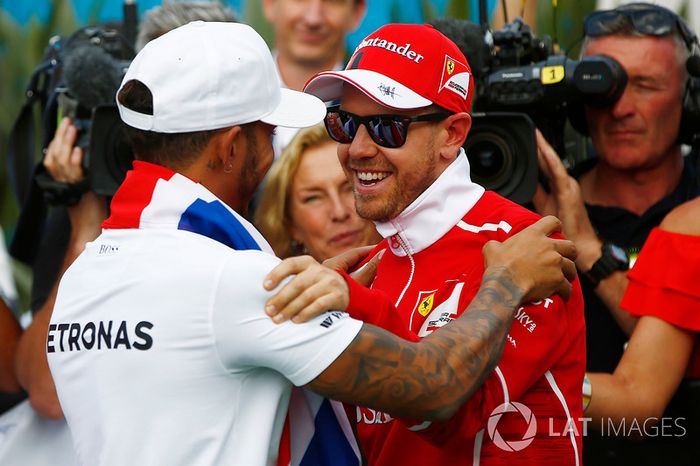 Campeón del Mundo 2017, Lewis Hamilton, Mercedes AMG F1, Sebastian Vettel, Ferrari