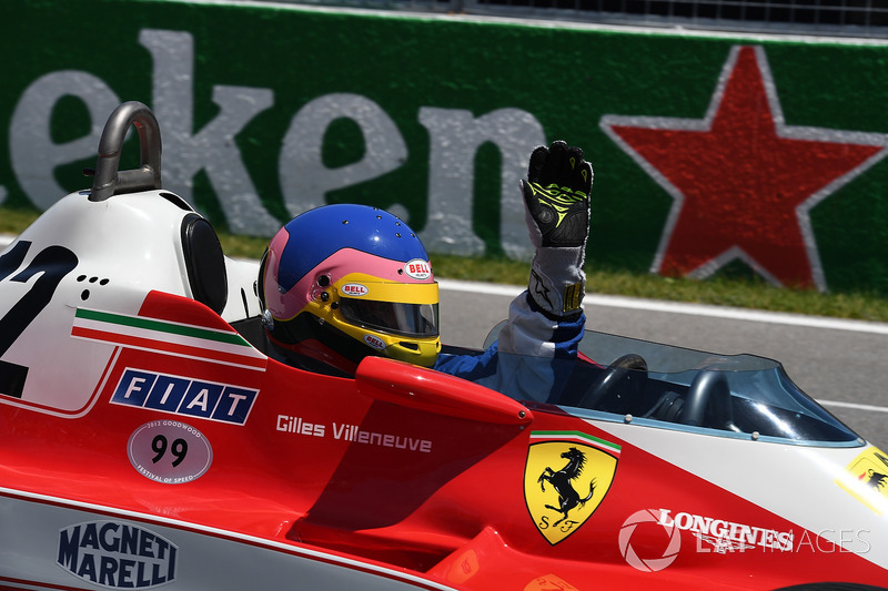 Jacques Villeneuve, drives his Fathers 1978 Canadian GP winning Ferrari 312T3