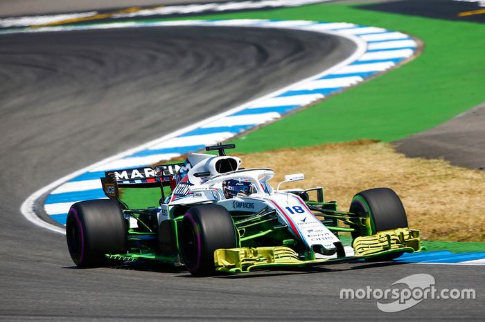 Lance Stroll, Williams FW41, con parafina