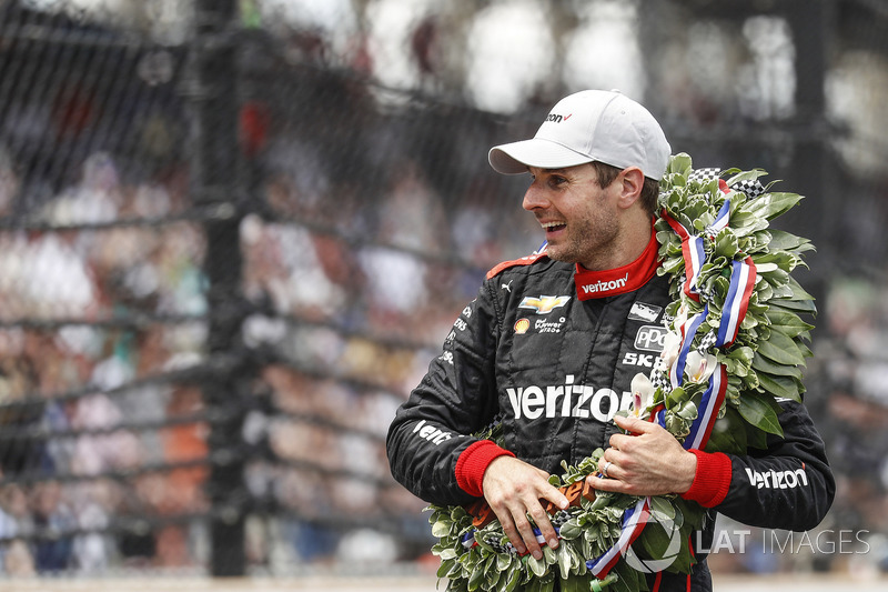 Il vincitore della gara Will Power, Team Penske Chevrolet