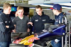 Richard Verschoor with Max Verstappen, Scuderia Toro Rosso
