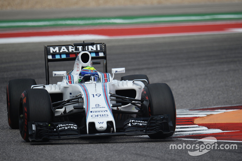 Felipe Massa perdeu posição para Fernando Alonso na corrida e também no campeonato. O brasileiro da Williams agora é o 11° colocado.