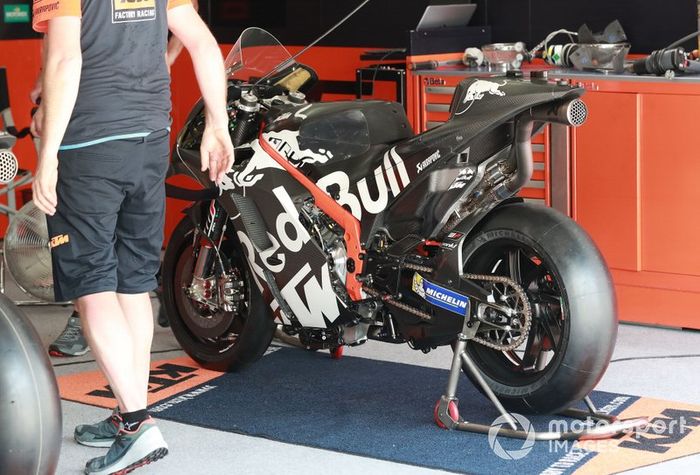 La moto de Brad Binder, Red Bull KTM Factory Racing