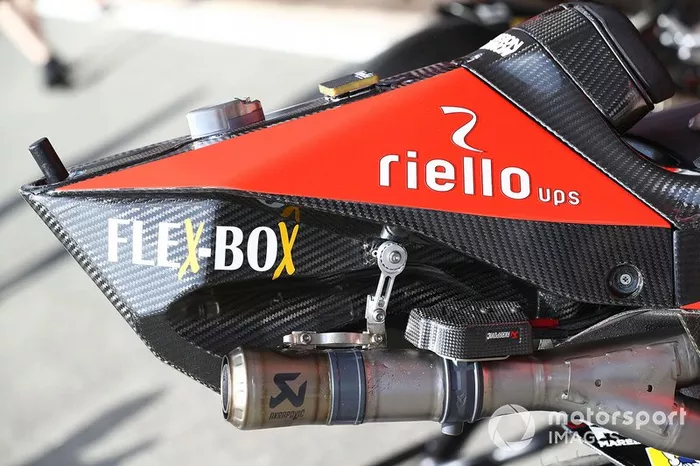 Detalle de la moto de Andrea Dovizioso, Ducati Team