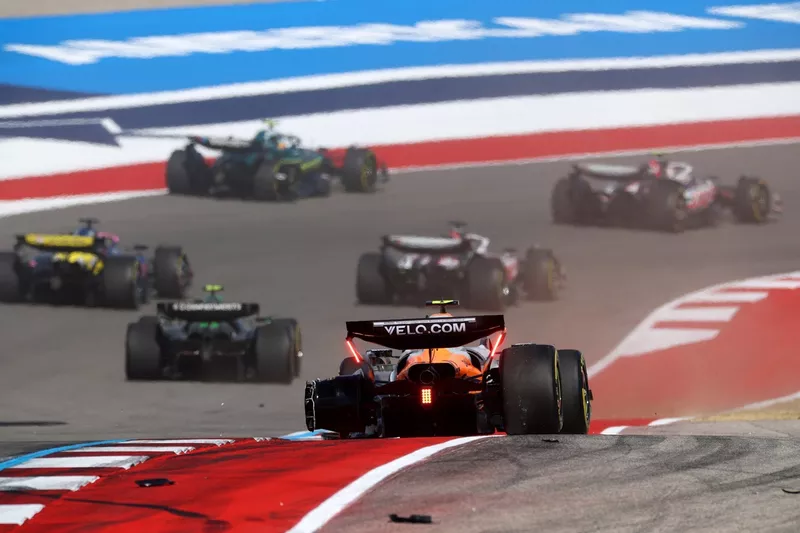 Lando Norris, accident de McLaren