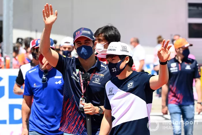 Sergio Pérez, Red Bull Racing, Yuki Tsunoda, AlphaTauri