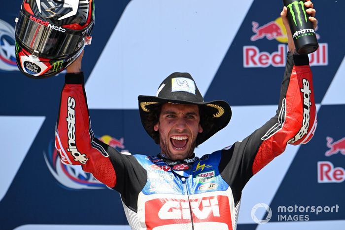 Podio: ganador Alex Rins, Team LCR Honda