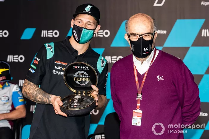 Fabio Quartararo, Petronas Yamaha SRT, Carmelo Ezpeleta, CEO Dorna Sports