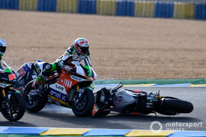 Caída de Xavier Simeon, LCR E-Team