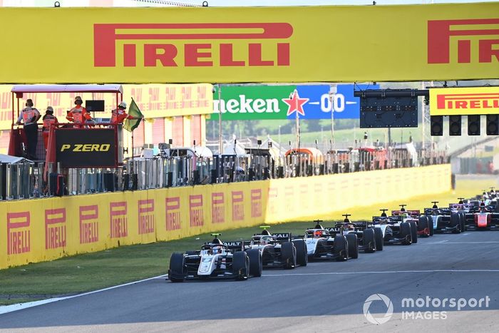 Christian Lundgaard, ART Grand Prix, Luca Ghiotto, Hitech Grand Prix, Nikita Mazepin, Hitech Grand Prix, Yuki Tsunoda, Carlin