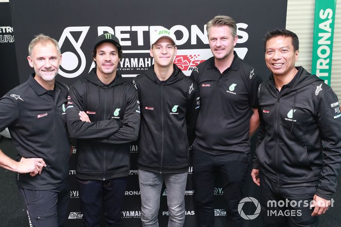 Wilco Zeelenberg, Franco Morbidelli, Fabio Quartararo, Razlan Razali, Petronas Yamaha SRT