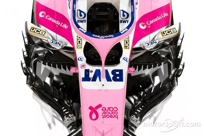 Détail de la livrée Racing Point 