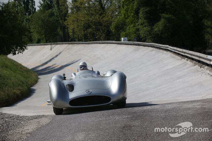 Lewis Hamilton y Sir Stirling Moss en Monza