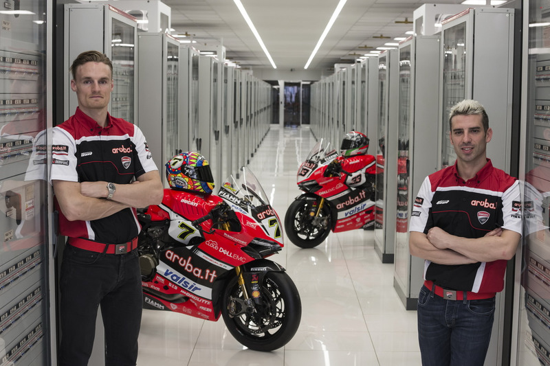 Chaz David and Marco Melandri, Ducati Team