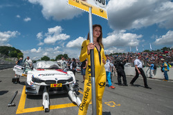 Gridgirl von Martin Tomczyk, BMW Team Schnitzer, BMW M4 DTM