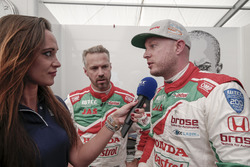 Rob Huff, Honda Racing Team JAS, Honda Civic WTCC y Tiago Monteiro, Honda Racing Team JAS, Honda Civ