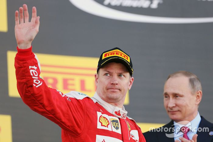 Podio: tercer lugar Kimi Raikkonen, Ferrari