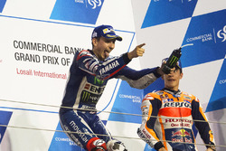 Podium: Sieger Jorge Lorenzo, Yamaha Factory Racing