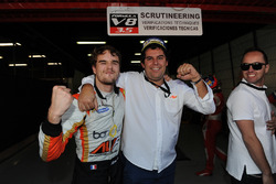 Race winner and Champion Tom Dillmann, AVF with Adrian Valles