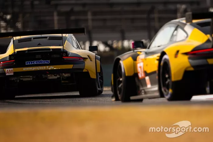 #56 Team Project 1 Porsche 911 RSR: Egidio Perfetti, Matteo Cairoli, David Heinemeier Hansson