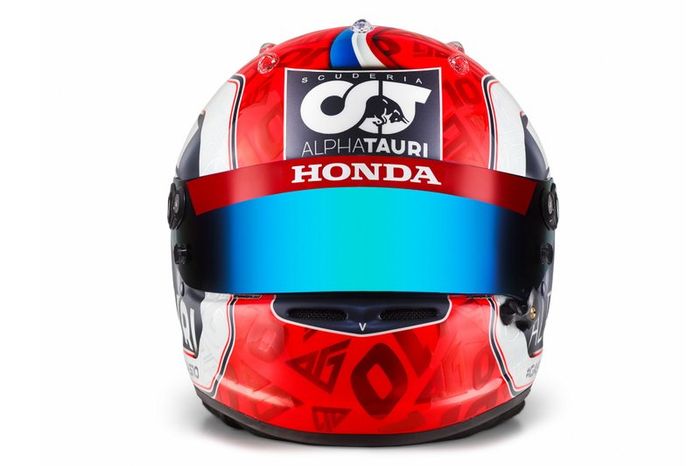 Casco de Pierre Gasly, AlphaTauri