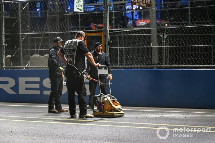 Reparaciones en curso de las arquetas del circuito