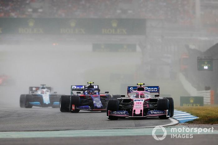 Lance Stroll, Racing Point RP19, Daniil Kvyat, Toro Rosso STR14