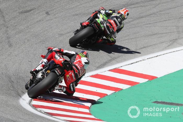 Jonathan Rea, Kawasaki Racing Team, Chaz Davies, Aruba.it Racing-Ducati Team