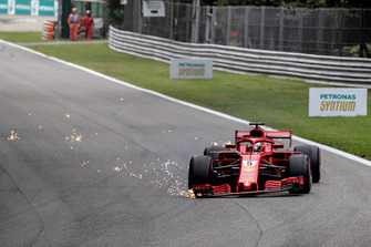 Sebastian Vettel, Ferrari SF71H spin attıktan sonra
