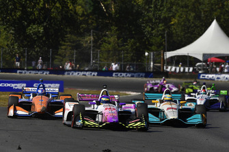 Sebastien Bourdais, Dale Coyne Racing with Vasser-Sullivan Honda, Scott Dixon, Chip Ganassi Racing Honda, Gabby Chaves, Harding Racing Chevrolet