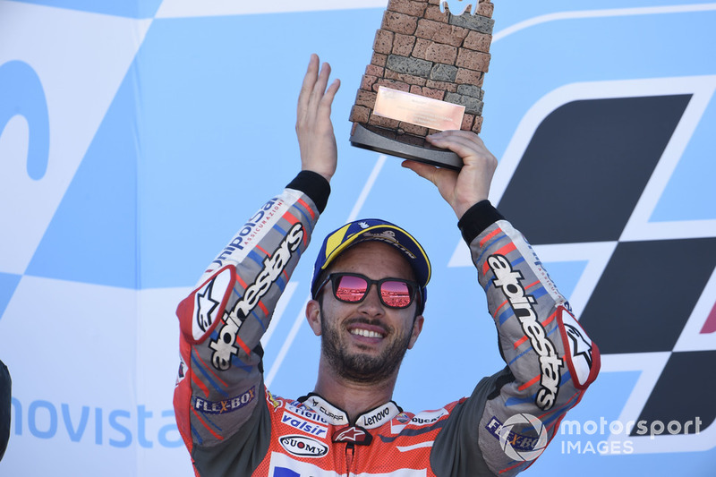 Подіум: друге місце Андреа Довіціозо, Ducati Team