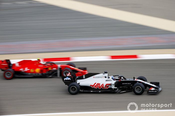 Romain Grosjean, Haas VF-20, Charles Leclerc, Ferrari SF1000