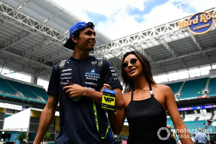 Alex Albon, Williams and Lily Muni He