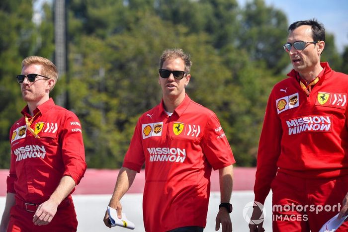 Sebastian Vettel, Ferrari cammina sulla pista