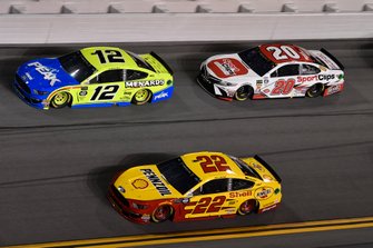 Ryan Blaney, Team Penske, Ford Mustang Menards/Peak, Joey Logano, Team Penske, Ford Mustang Shell Pennzoil, Erik Jones, Joe Gibbs Racing, Toyota Camry Sport Clips