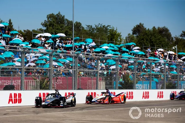Sébastien Buemi, Nissan e.Dams, Nissan IMO1 Pascal Wehrlein, Mahindra Racing, M5 Electro 