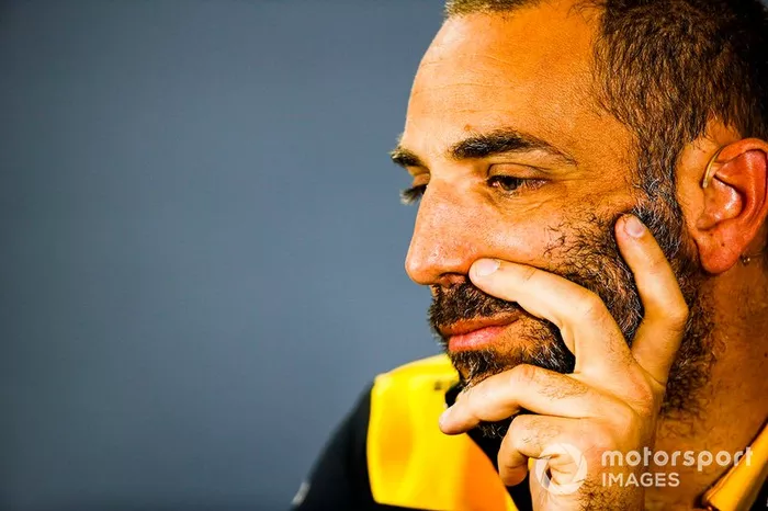 Cyril Abiteboul, Managing Director, Renault F1 Team, durante la conferenza stampa dei team principal