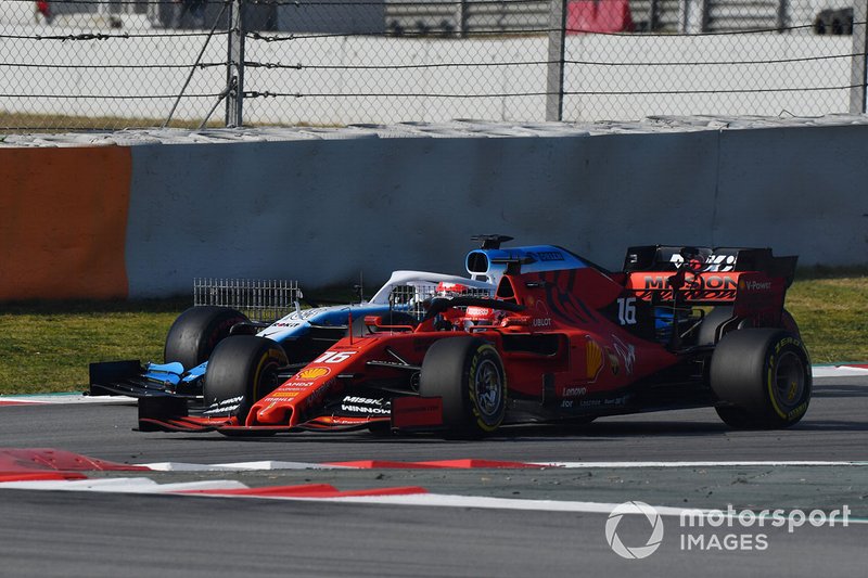 Роберт Кубіца, Williams FW42, та Шарль Леклер, Ferrari SF90