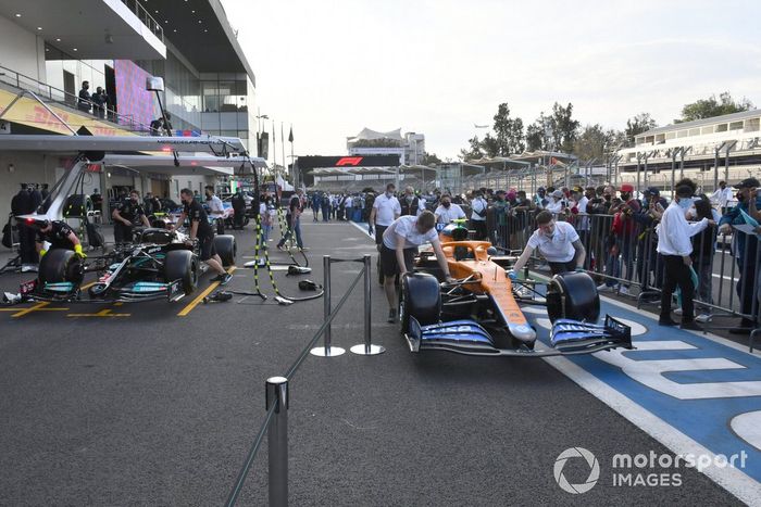 Coche de Lando Norris, McLaren MCL35M