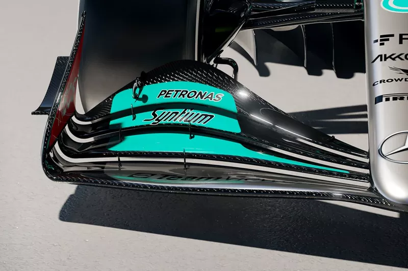 Gros plan sur la Mercedes W13