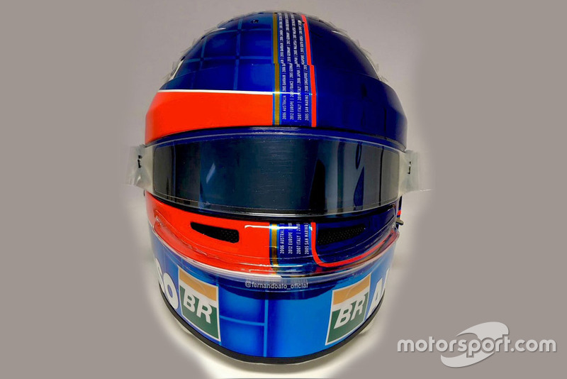 Helmet of Fernando Alonso, McLaren