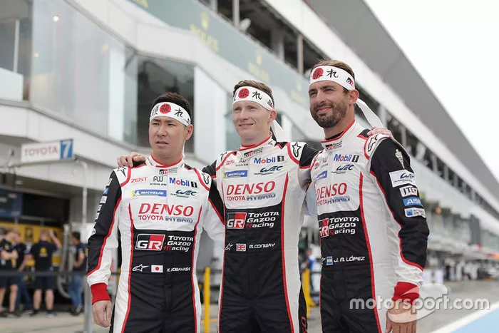 Mike Conway, Kamui Kobayashi, Jose Maria Lopez, Toyota Gazoo Racing